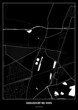 Lade das Bild in den Galerie-Viewer, Gerasdorf bei Wien Poster - Minimal Design