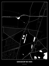 Lade das Bild in den Galerie-Viewer, Gerasdorf bei Wien Poster - Minimal Design