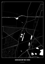 Lade das Bild in den Galerie-Viewer, Gerasdorf bei Wien Poster - Minimal Design