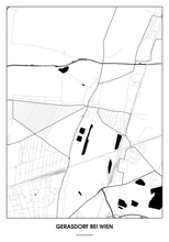 Lade das Bild in den Galerie-Viewer, Gerasdorf bei Wien Poster - Minimal Design