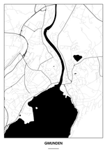 Lade das Bild in den Galerie-Viewer, Gmunden Poster - Minimal Design