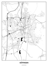 Lade das Bild in den Galerie-Viewer, Göttingen Poster - Minimal Design