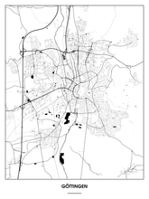 Lade das Bild in den Galerie-Viewer, Göttingen Poster - Minimal Design