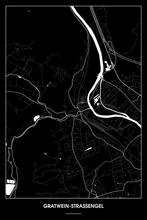 Lade das Bild in den Galerie-Viewer, Gratwein-Straßengel Dark Poster - Minimal - Detailansicht