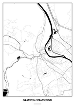 Lade das Bild in den Galerie-Viewer, Gratwein-Straßengel Poster - Minimal Design