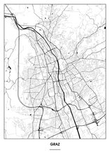 Lade das Bild in den Galerie-Viewer, Graz Poster - Minimal Design