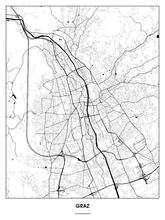 Lade das Bild in den Galerie-Viewer, Graz Poster - Minimal Design