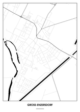 Lade das Bild in den Galerie-Viewer, Groß-Enzersdorf Poster - Minimal Design