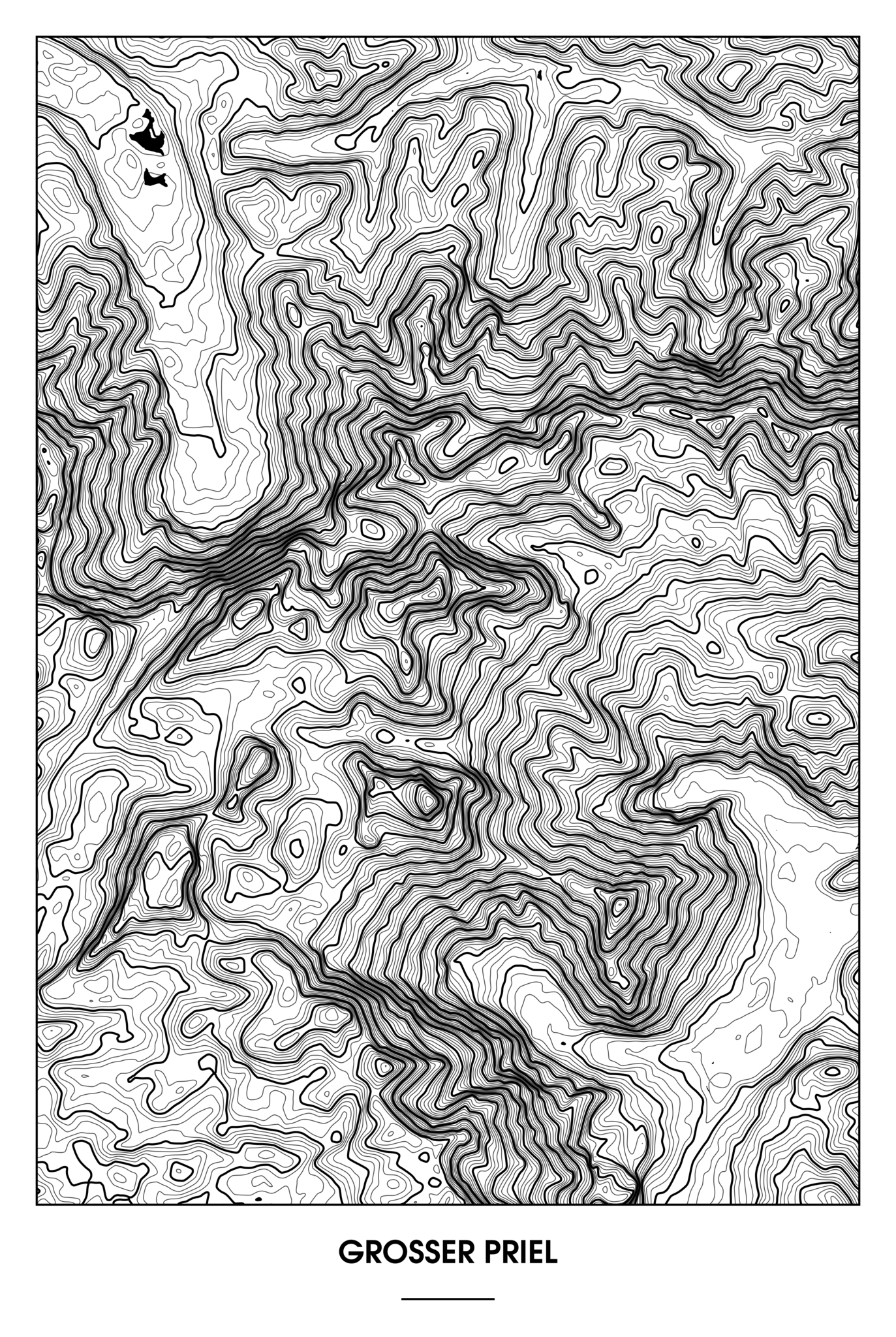 ⛰️ 🇦🇹 Großer Priel Poster CraftYourMap