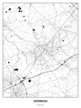 Lade das Bild in den Galerie-Viewer, Gütersloh Poster - Minimal Design