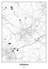 Lade das Bild in den Galerie-Viewer, Gütersloh Poster - Minimal Design