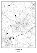Lade das Bild in den Galerie-Viewer, Gütersloh Poster - Minimal Design