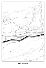 Lade das Bild in den Galerie-Viewer, Hall in Tirol Light Poster - Minimal - Detailansicht