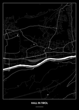 Lade das Bild in den Galerie-Viewer, Hall in Tirol Poster - Minimal Design