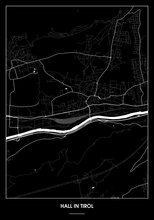 Lade das Bild in den Galerie-Viewer, Hall in Tirol Poster - Minimal Design