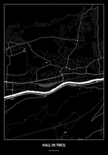 Lade das Bild in den Galerie-Viewer, Hall in Tirol Poster - Minimal Design