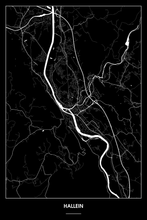 Lade das Bild in den Galerie-Viewer, Hallein Dark Poster - Minimal - Detailansicht