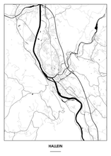 Lade das Bild in den Galerie-Viewer, Hallein Poster - Minimal Design