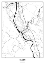 Lade das Bild in den Galerie-Viewer, Hallein Poster - Minimal Design