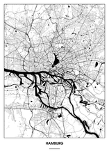 Lade das Bild in den Galerie-Viewer, Hamburg Poster - Minimal Design