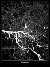 Lade das Bild in den Galerie-Viewer, Hamburg Poster - Minimal Design