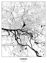Lade das Bild in den Galerie-Viewer, Hamburg Poster - Minimal Design