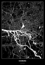 Lade das Bild in den Galerie-Viewer, Hamburg Poster - Minimal Design