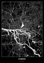 Lade das Bild in den Galerie-Viewer, Hamburg Poster - Minimal Design
