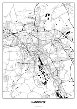 Lade das Bild in den Galerie-Viewer, Hannover Poster - Minimal Design