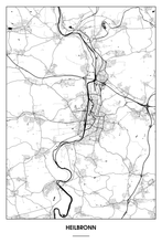 Lade das Bild in den Galerie-Viewer, Heilbronn Light Poster - Minimal - Detailansicht