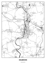 Lade das Bild in den Galerie-Viewer, Heilbronn Poster - Minimal Design