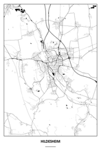 Lade das Bild in den Galerie-Viewer, Hildesheim Light Poster - Minimal - Detailansicht