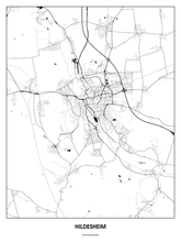 Lade das Bild in den Galerie-Viewer, Hildesheim Poster - Minimal Design