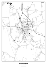 Lade das Bild in den Galerie-Viewer, Hildesheim Poster - Minimal Design