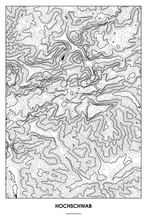 Lade das Bild in den Galerie-Viewer, Hochschwab Light Poster - Minimal - Detailansicht