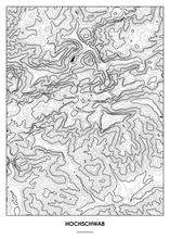 Lade das Bild in den Galerie-Viewer, Hochschwab Poster - Minimal Design