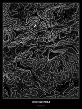 Lade das Bild in den Galerie-Viewer, Hochschwab Poster - Minimal Design