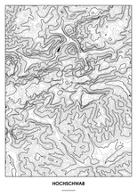 Lade das Bild in den Galerie-Viewer, Hochschwab Poster - Minimal Design