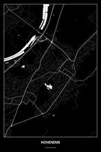 Lade das Bild in den Galerie-Viewer, Hohenems Dark Poster - Minimal - Detailansicht