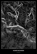 Lade das Bild in den Galerie-Viewer, Hoher Dachstein Poster - Minimal Design
