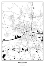 Lade das Bild in den Galerie-Viewer, Ingolstadt Light Poster - Minimal - Detailansicht