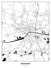 Lade das Bild in den Galerie-Viewer, Ingolstadt Poster - Minimal Design