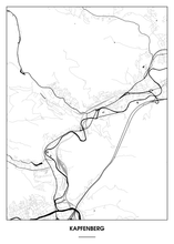 Lade das Bild in den Galerie-Viewer, Kapfenberg Poster - Minimal Design