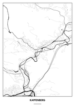 Lade das Bild in den Galerie-Viewer, Kapfenberg Poster - Minimal Design