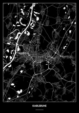 Lade das Bild in den Galerie-Viewer, Karlsruhe Poster - Minimal Design