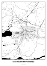 Lade das Bild in den Galerie-Viewer, Klagenfurt am Wörthersee Poster - Minimal Design