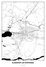 Lade das Bild in den Galerie-Viewer, Klagenfurt am Wörthersee Poster - Minimal Design