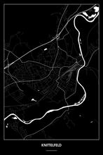 Lade das Bild in den Galerie-Viewer, Knittelfeld Dark Poster - Minimal - Detailansicht