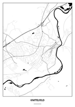 Lade das Bild in den Galerie-Viewer, Knittelfeld Poster - Minimal Design