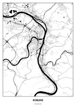 Lade das Bild in den Galerie-Viewer, Koblenz Poster - Minimal Design